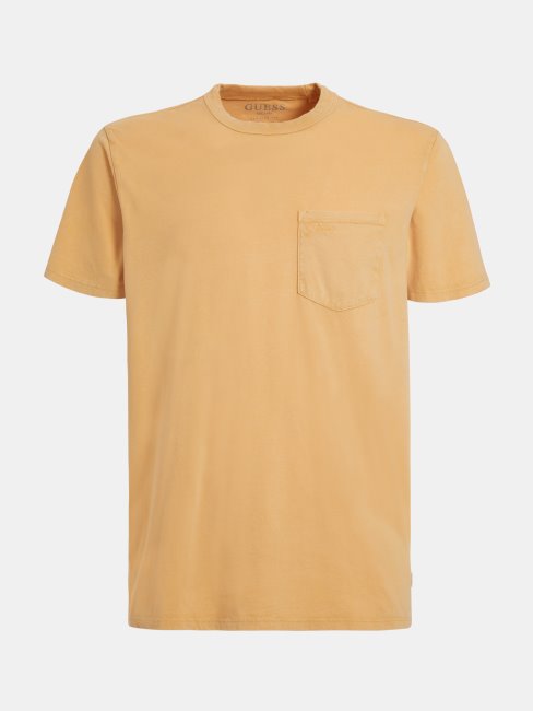 Tee Shirt Guess Beige Poche Avant