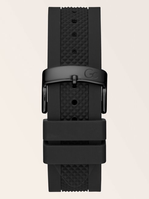 Montre Chronographe Gc Silicone Noir Guess