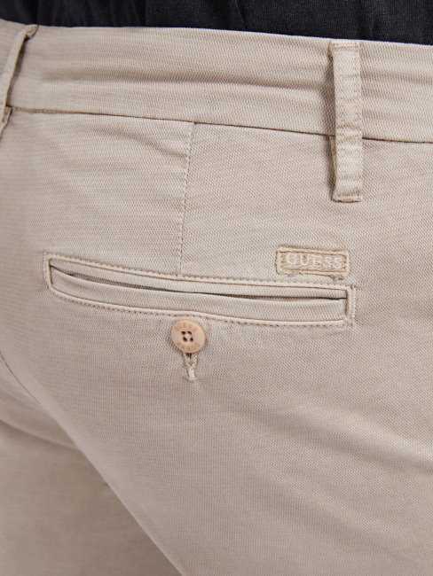 Pantalon Coupe Skinny Guess Beige