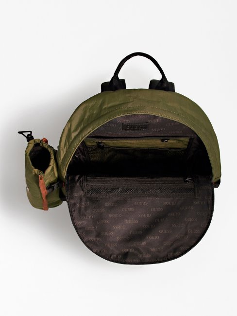 Sac à Dos à Patch En Nylon Vert Guess Verve