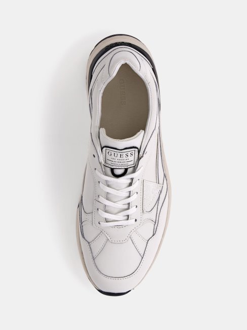 Baskets Imola Logo Triangle Blanc Guess