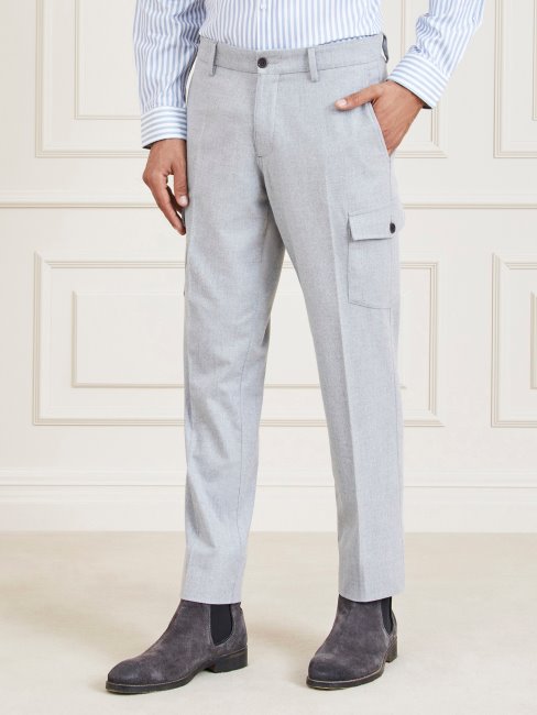 Pantalon Cargo Gris Multi Guess Marciano