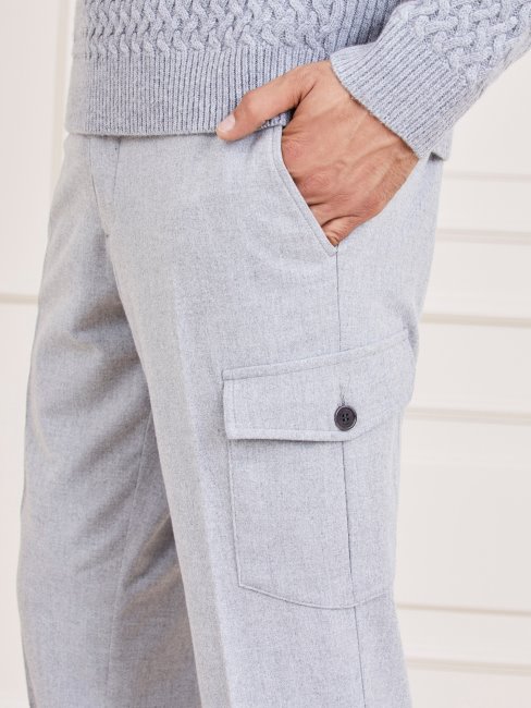 Pantalon Cargo Gris Multi Guess Marciano