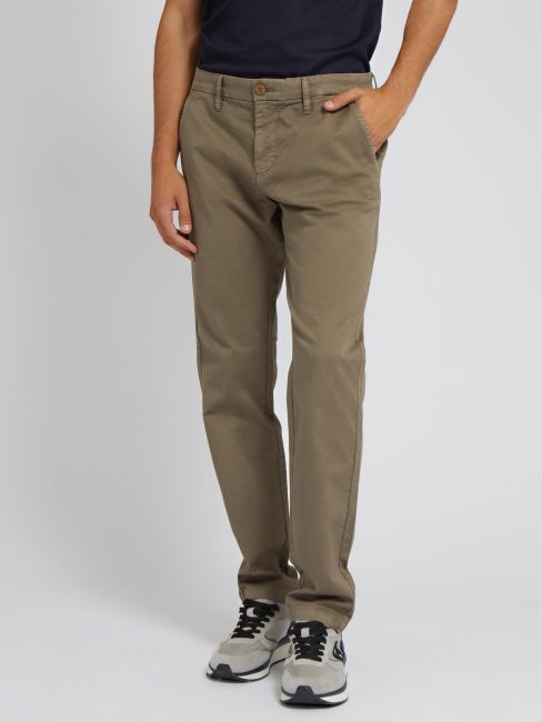 Guess Marron Pantalon Coupe Slim