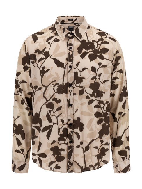 Chemise Imprimée Blanche Guess