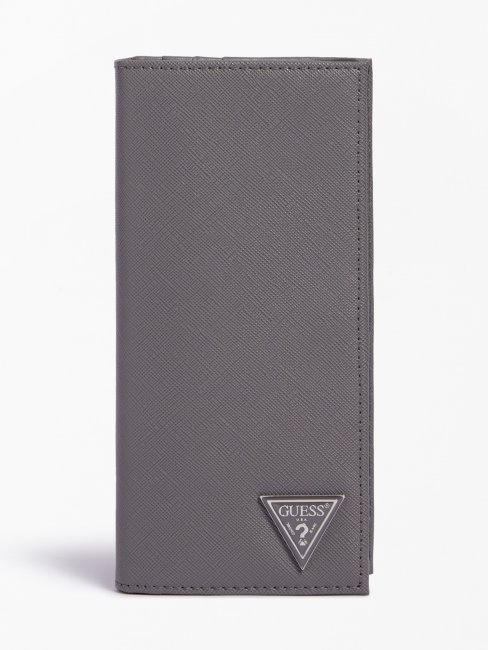 Portefeuille Certosa Saffiano Gris Guess