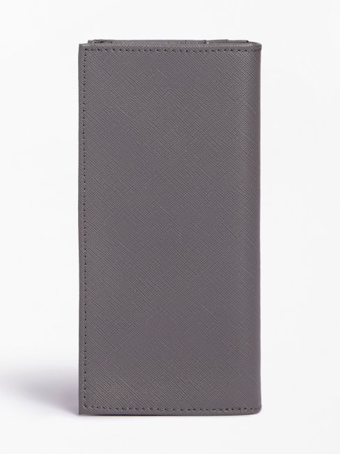 Portefeuille Certosa Saffiano Gris Guess