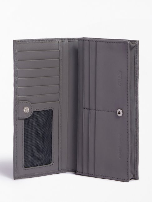 Portefeuille Certosa Saffiano Gris Guess