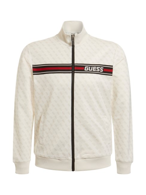 Sweat Logo All Over Guess Blanc