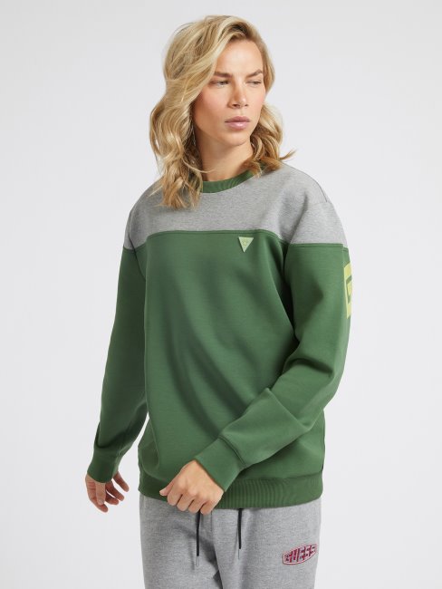 Sweat Guess Scuba Logo Vert Dans Le Dos
