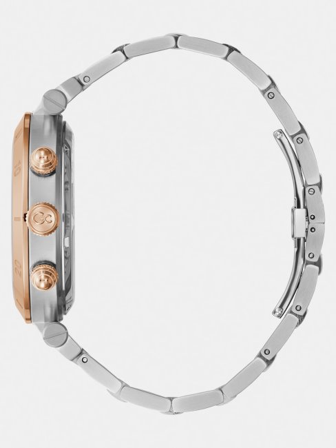 Montre Chronographe En Acier Gc Guess Argent