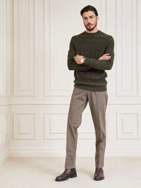 Guess Marciano Pantalon Coupe Classique Marron