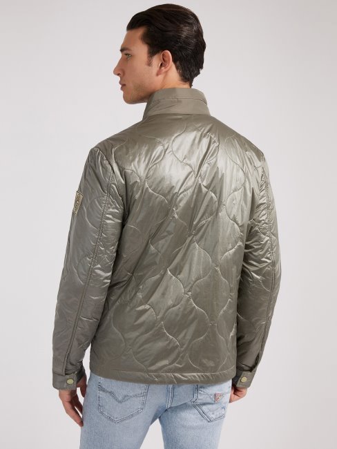 Doudoune Guess Grise Poches Devant