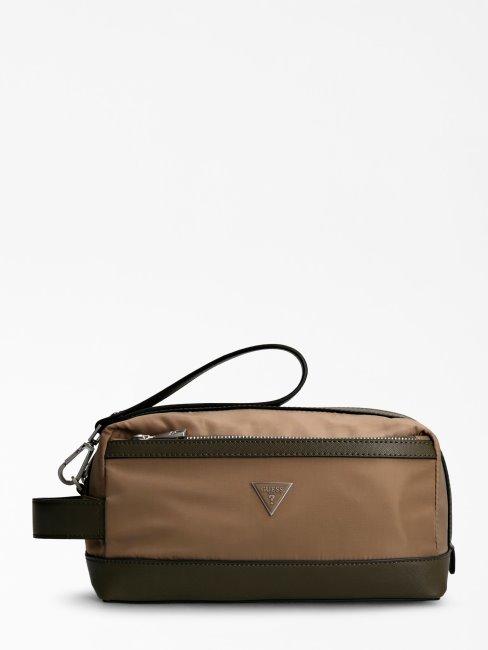 Trousse De Toilette En Nylon Certosa Guess Gris