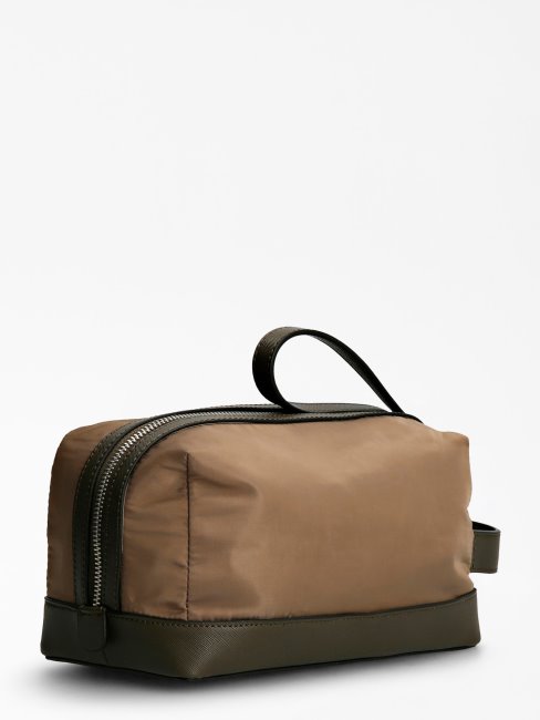 Trousse De Toilette En Nylon Certosa Guess Gris