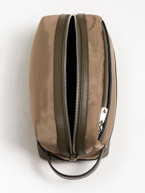 Trousse De Toilette En Nylon Certosa Guess Gris