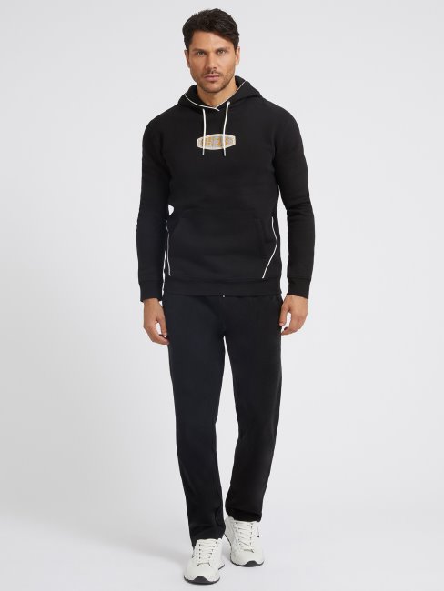 Sweat Logo Devant Guess Noir