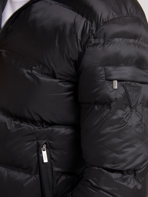 Guess Doudoune Noire à Col Montant