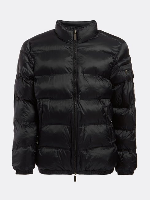 Guess Doudoune Noire à Col Montant