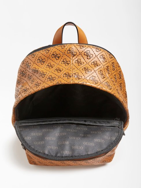 Sac à Dos Logo Vezola 4g Marron Guess