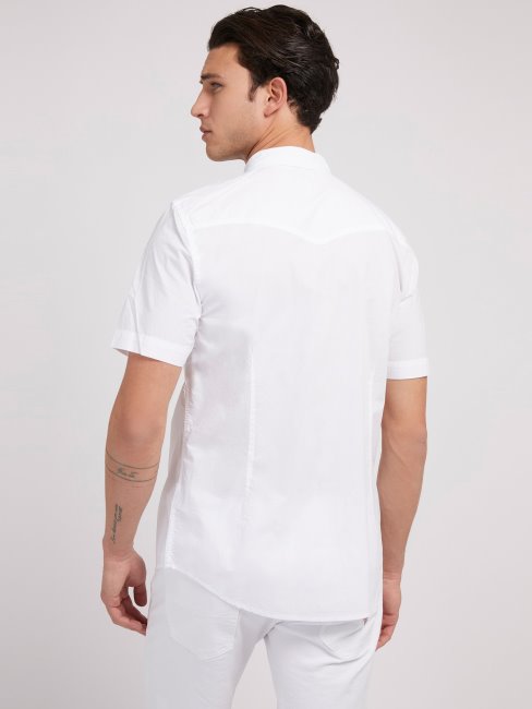 Chemise Manches Courtes Guess Blanche