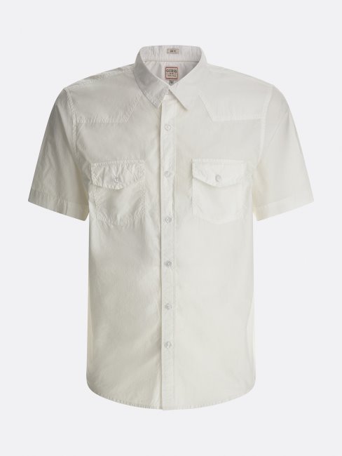 Chemise Manches Courtes Guess Blanche