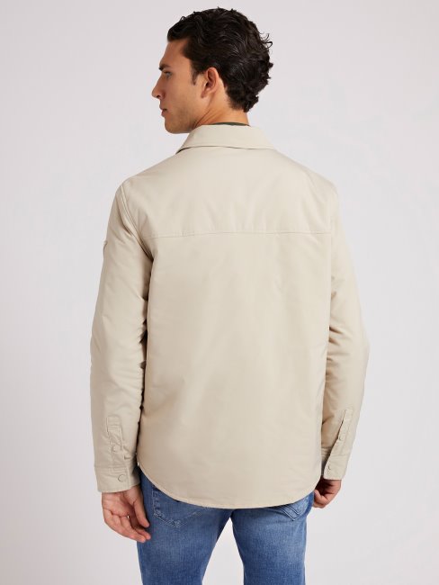 Veste Chemise Matelassée Beige Guess