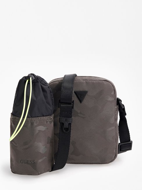 Certosa Tech Mini Sac à Bandoulière Gris Guess