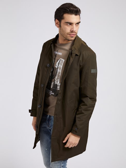 Guess Manteau En Sergé Marron