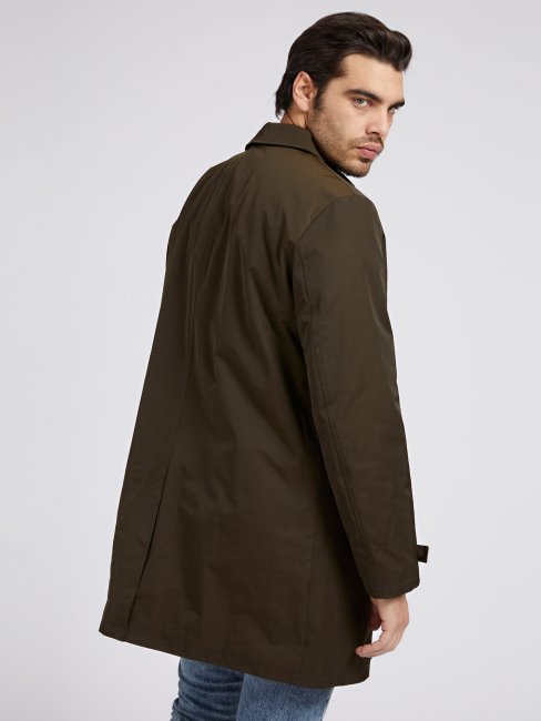 Guess Manteau En Sergé Marron