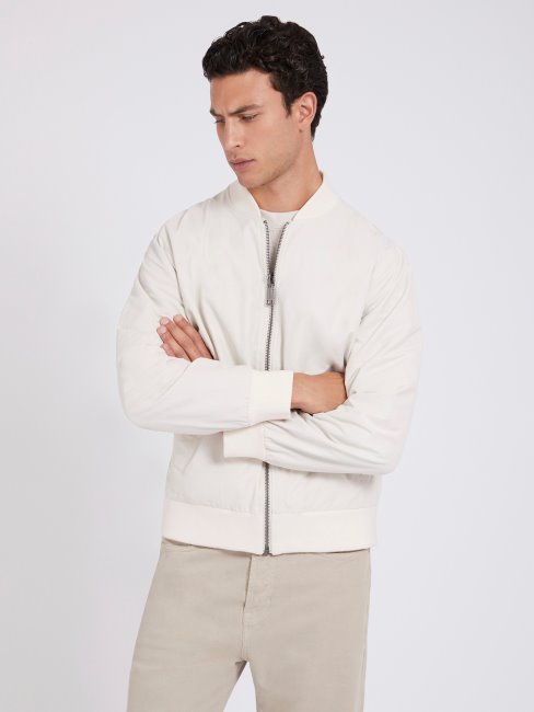 Bomber Maxi Imprimé Réversible Gris Guess