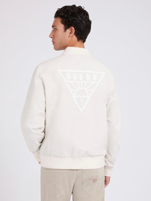 Bomber Maxi Imprimé Réversible Gris Guess