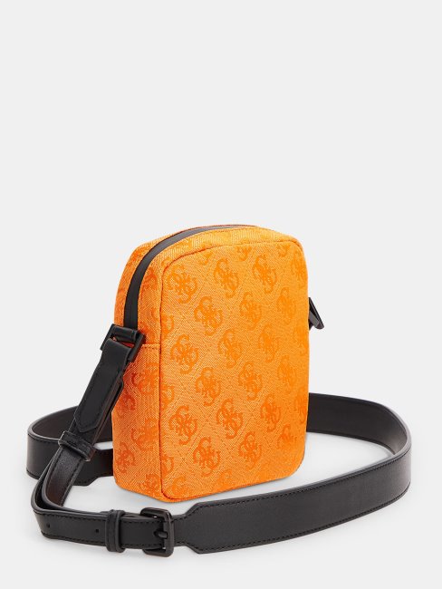 Sac à Bandoulière En Nylon Orange Guess Vezzola