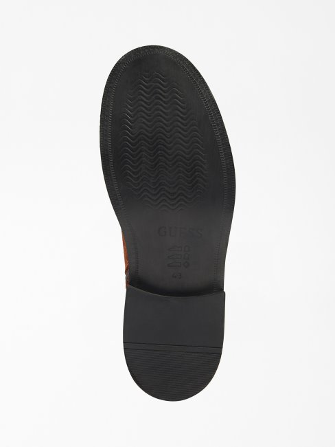 Guess Bottes De Combat Arco En Daim Marron