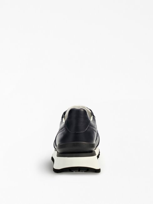 Chaussures De Course Varese En Cuir Véritable Guess Bleu