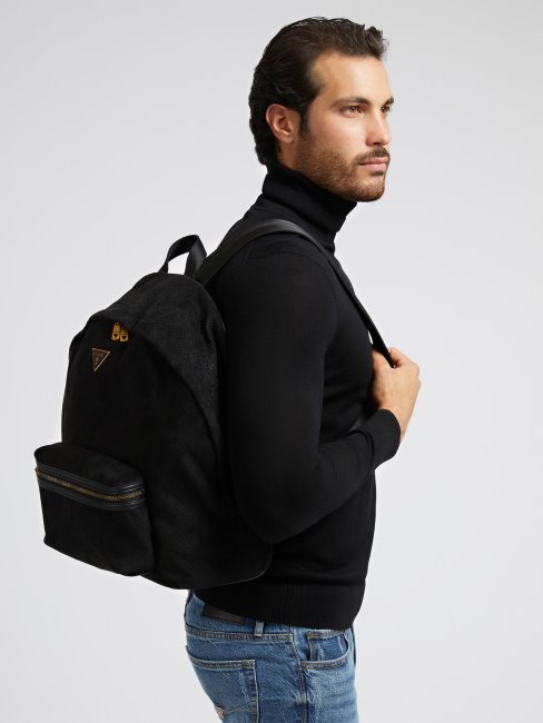 Sac à Dos De Soirée En Daim Guess Noir