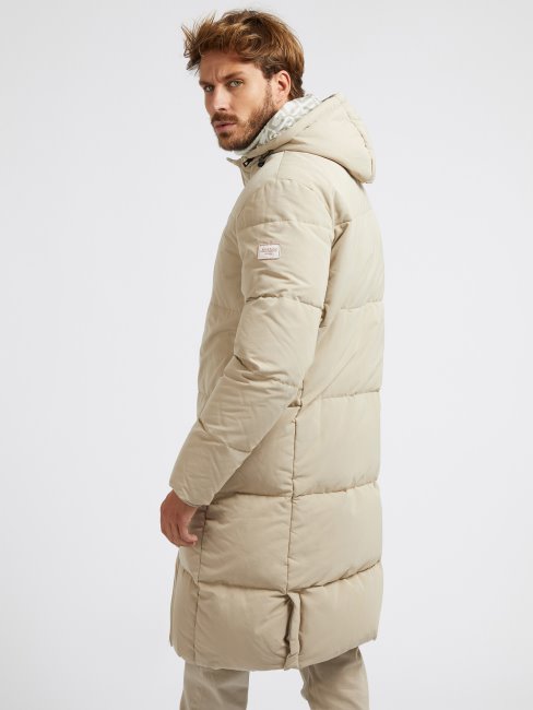 Guess Real Couette Longue Doudoune Beige