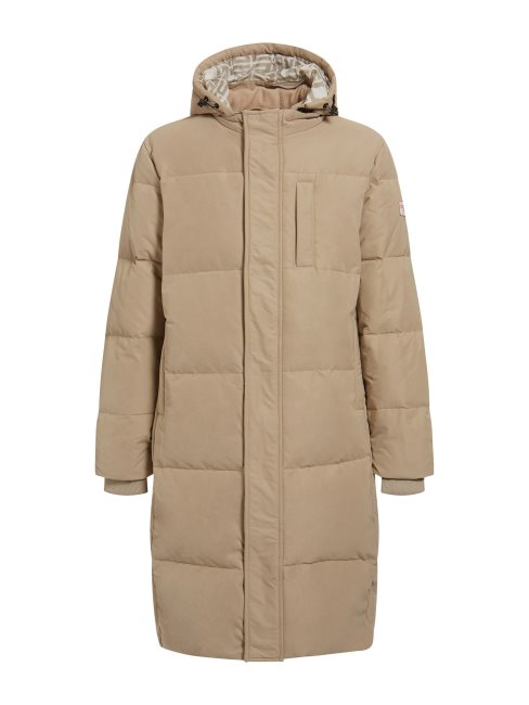Guess Real Couette Longue Doudoune Beige
