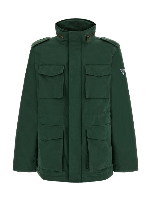 Veste Militaire Verte Poches Devant Guess