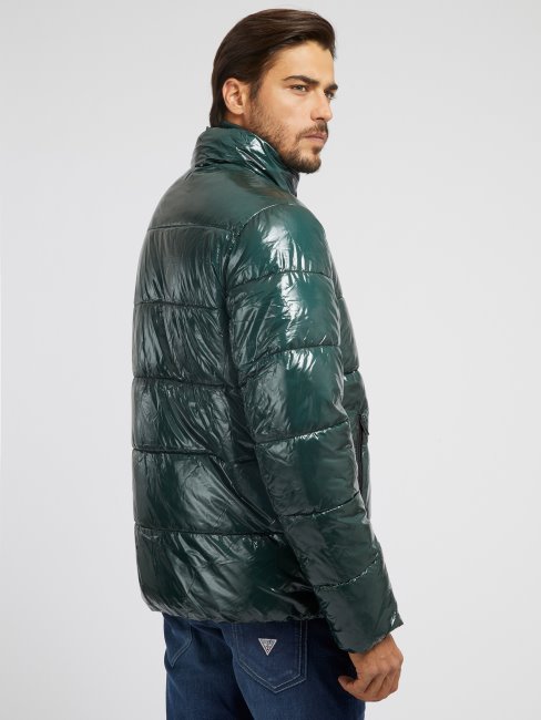 Guess Liquide Effet Doudoune Vert