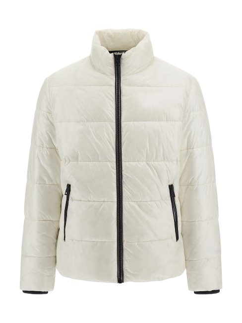 Doudoune Effet Liquide Gris Guess