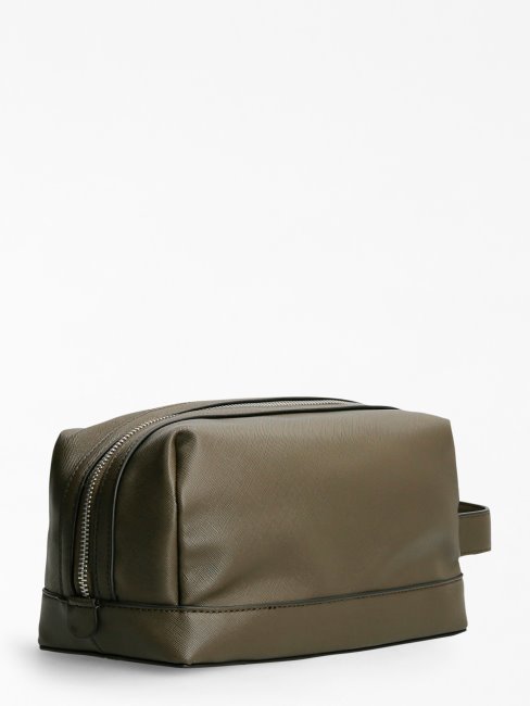 Trousse De Toilette Certosa Saffiano Gris Guess