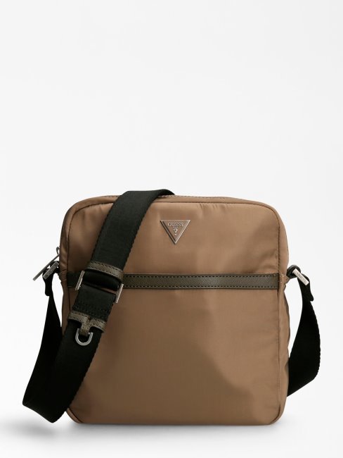 Mini Sac à Bandoulière En Nylon Certosa Gris Guess