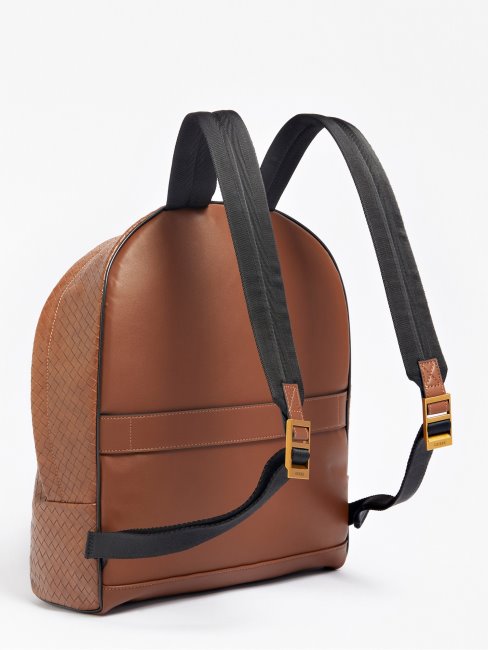 Sac à Dos Tressé De Soirée Marron Guess