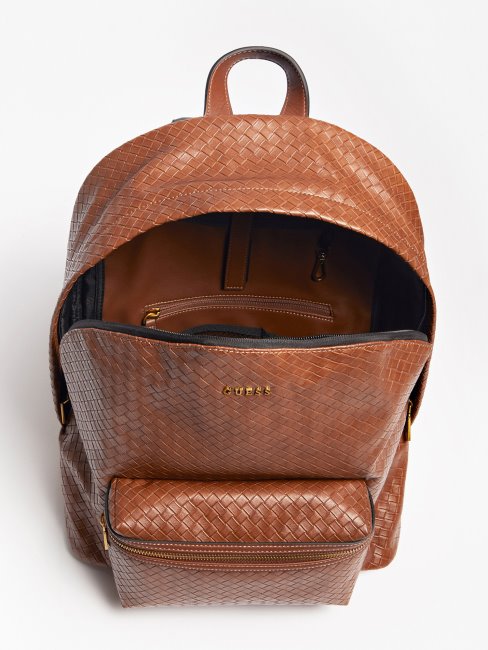 Sac à Dos Tressé De Soirée Marron Guess