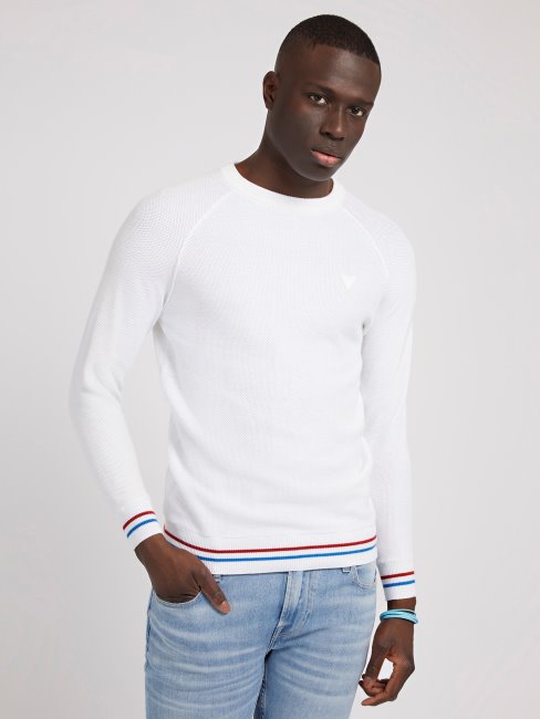 Pull En Coton Mélangé Guess