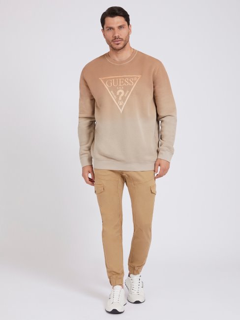 Sweat Beige Logo Triangle Guess