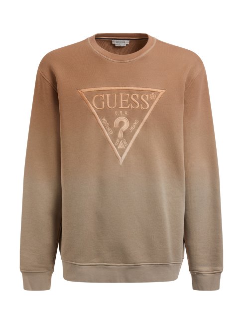 Sweat Beige Logo Triangle Guess