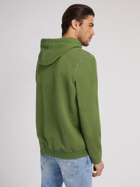 Sweat Logo Devant Guess Vert