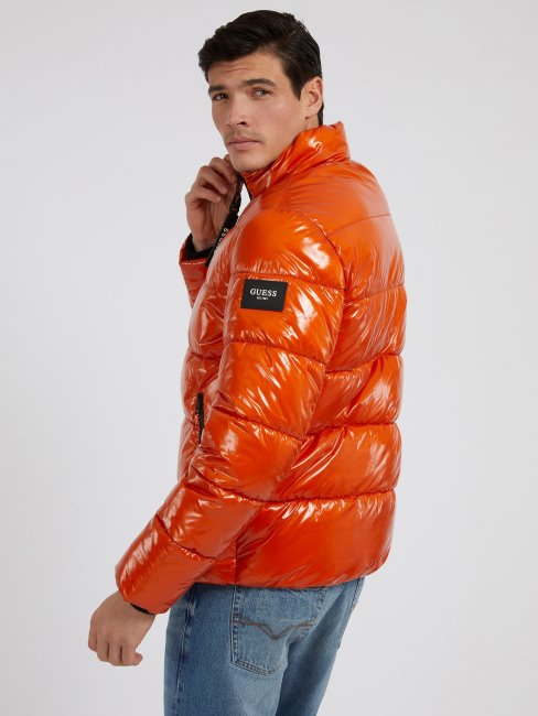 Puffer Effet Liquide Jaune Guess